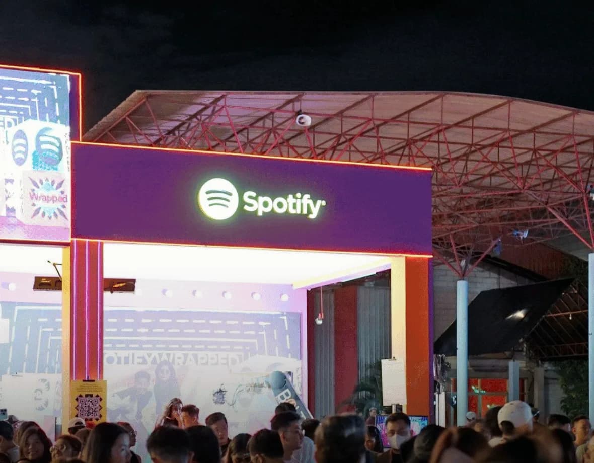 A brand booth activation produced by Superlative